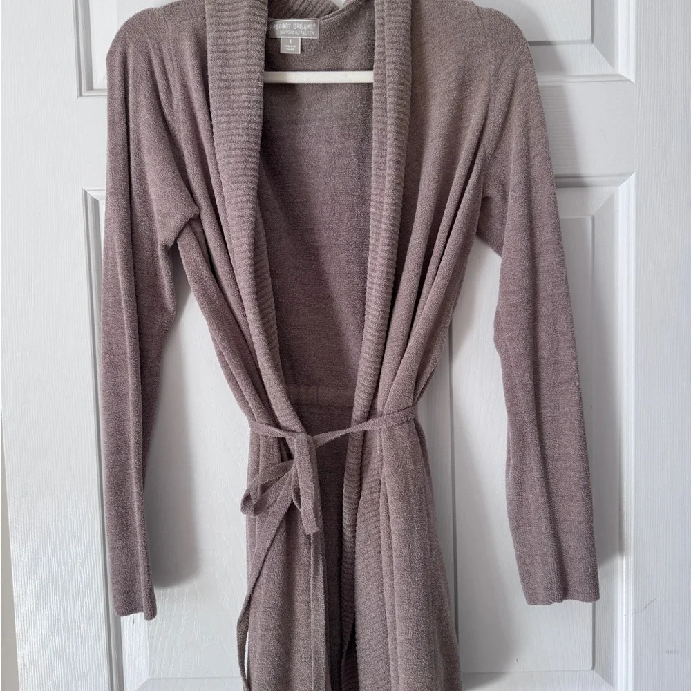Barefoot Dreams Soft Taupe Cardigan - Picture 3 of 4